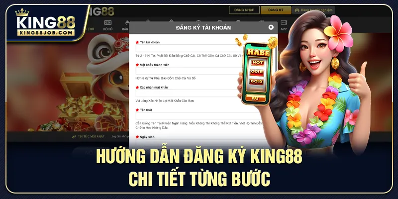 Hướng dẫn đăng ký King88 chi tiết từng bước