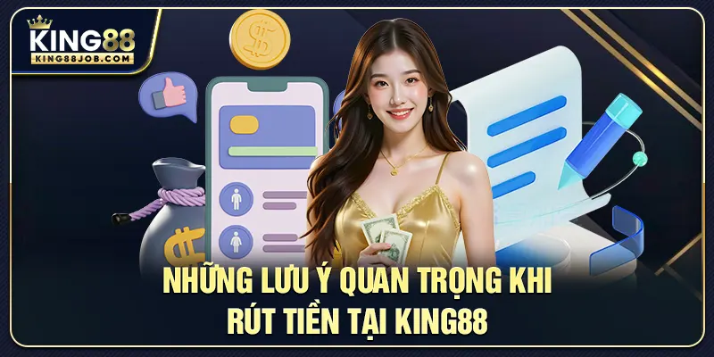 Những lưu ý quan trọng khi rút tiền tại King88